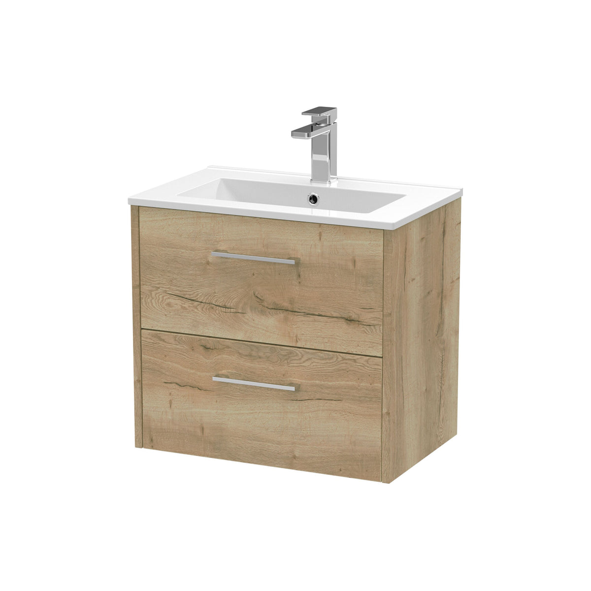 Hudson Reed Juno 600mm 2 Drawer Wall Hung Vanity Unit With Minimalist Basin