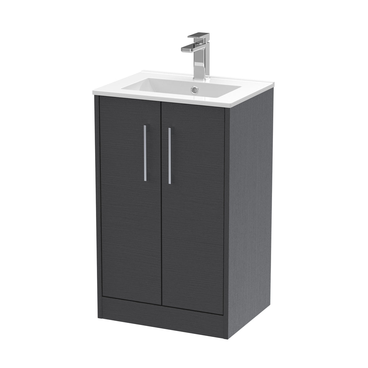 Hudson Reed Juno 500mm 2 Door Floor Standing Vanity Unit With Minimalist Basin