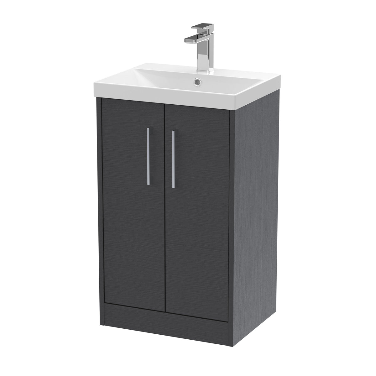 Hudson Reed Juno 500mm 2 Door Floor Standing Vanity Unit With Thin Edge Basin