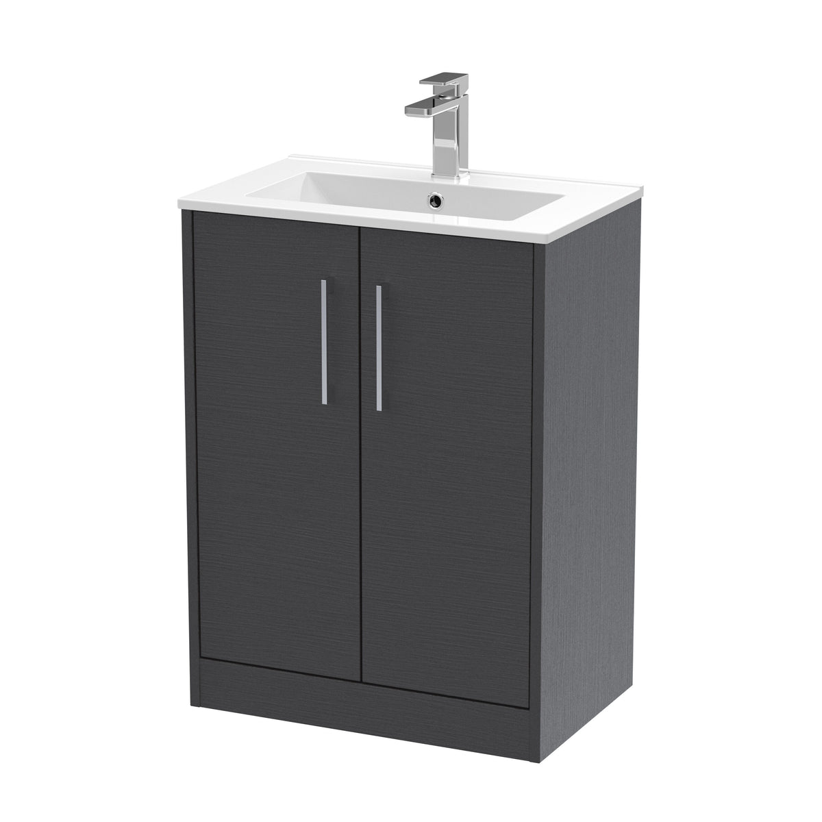 Hudson Reed Juno 600mm 2 Door Floor Standing Vanity Unit With Minimalist Basin
