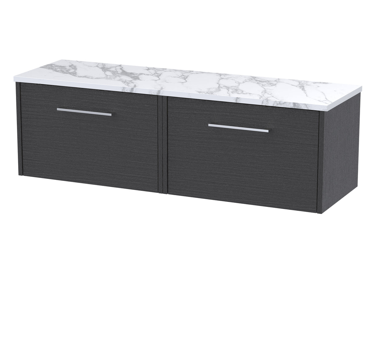 Hudson Reed Juno 600mm 1 Drawer Wall Hung Vanity Unit With Carrara Laminate Worktop