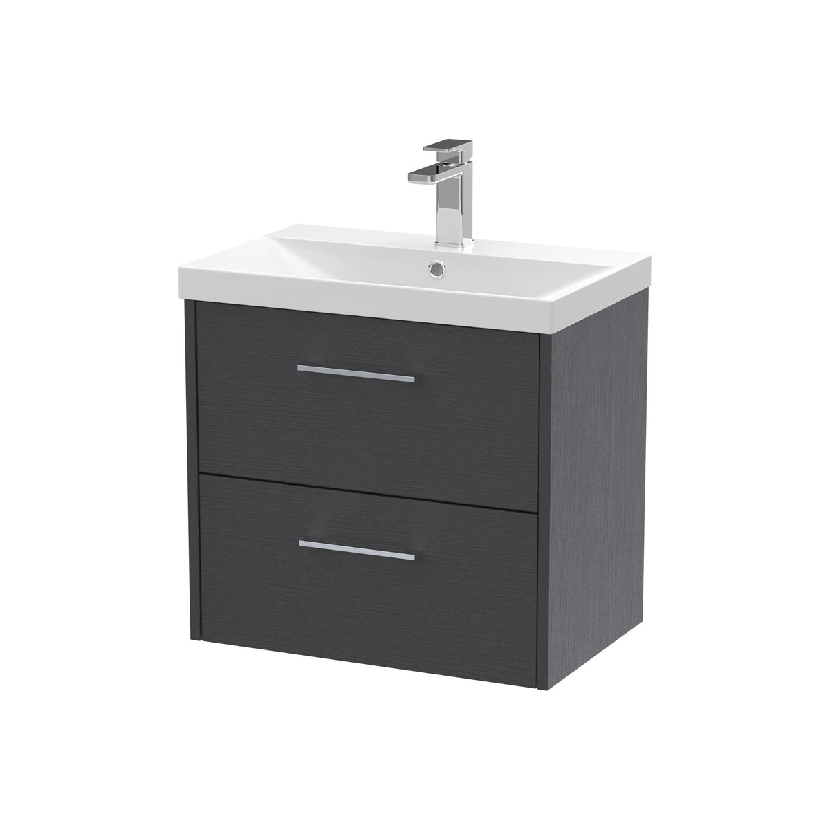 Hudson Reed Juno 600mm 2 Drawer Wall Hung Vanity Unit With Thin Edge Basin