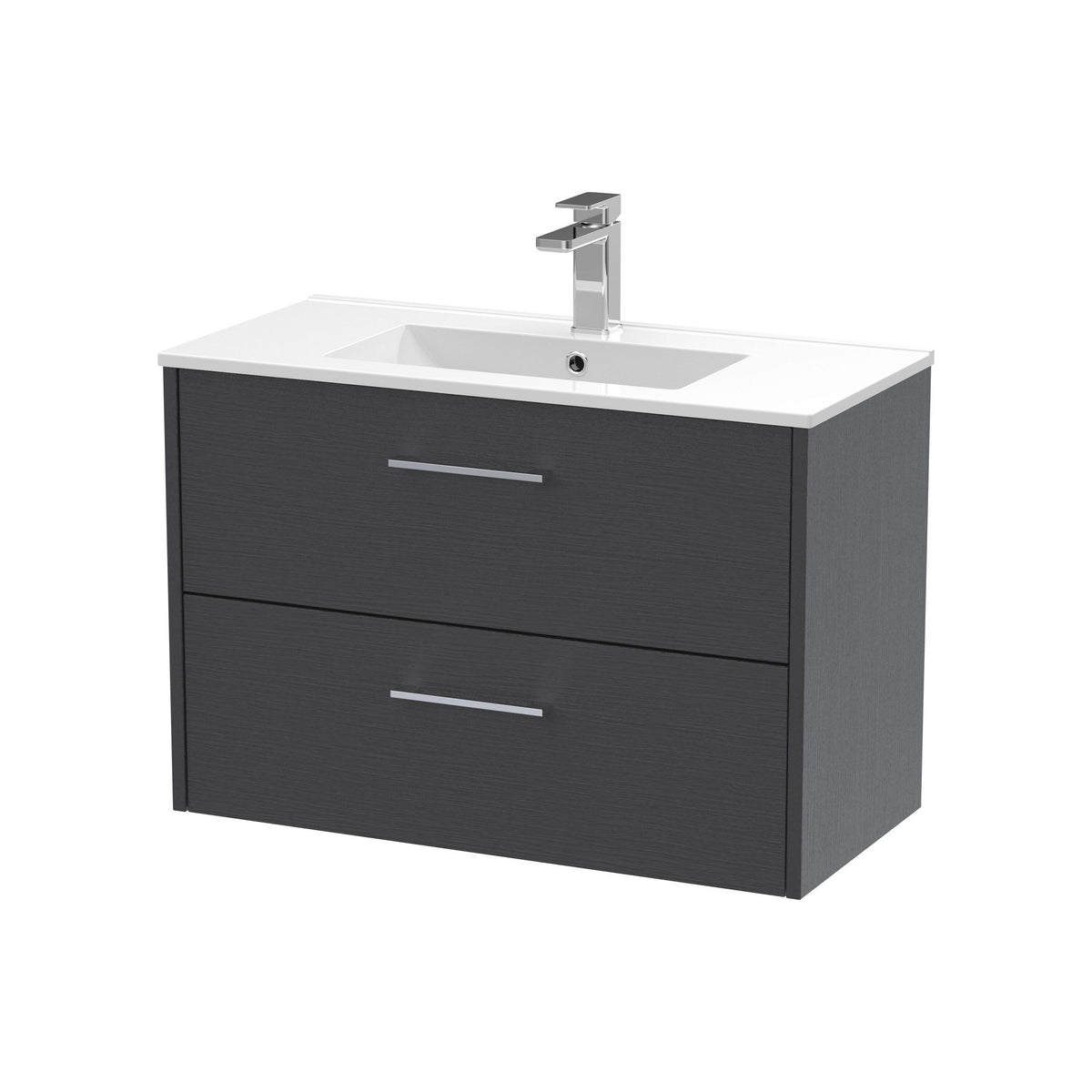Hudson Reed Juno 800mm 2 Drawer Wall Hung Vanity Unit With Minimalist Basin