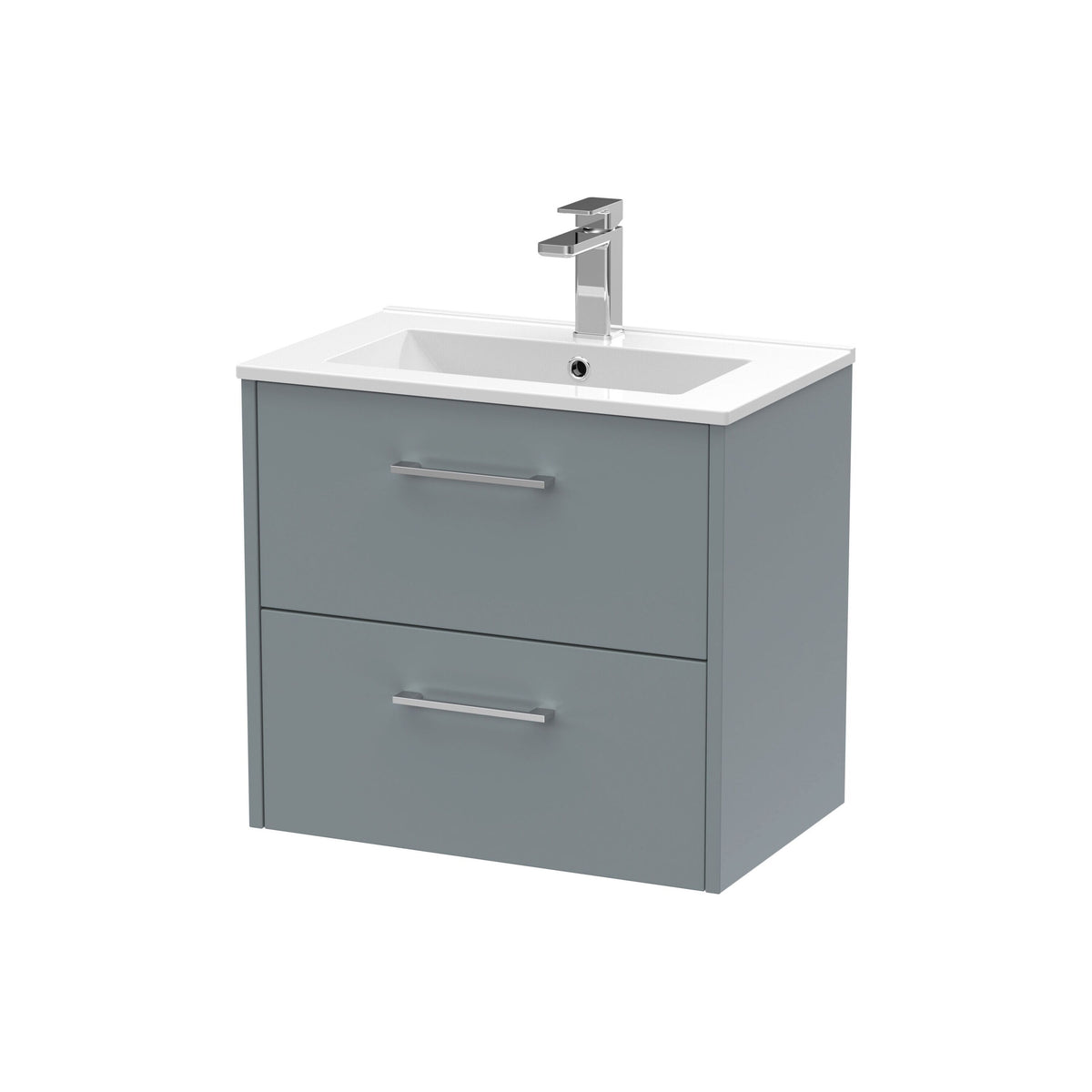 Hudson Reed Juno 600mm 2 Drawer Wall Hung Vanity Unit With Minimalist Basin