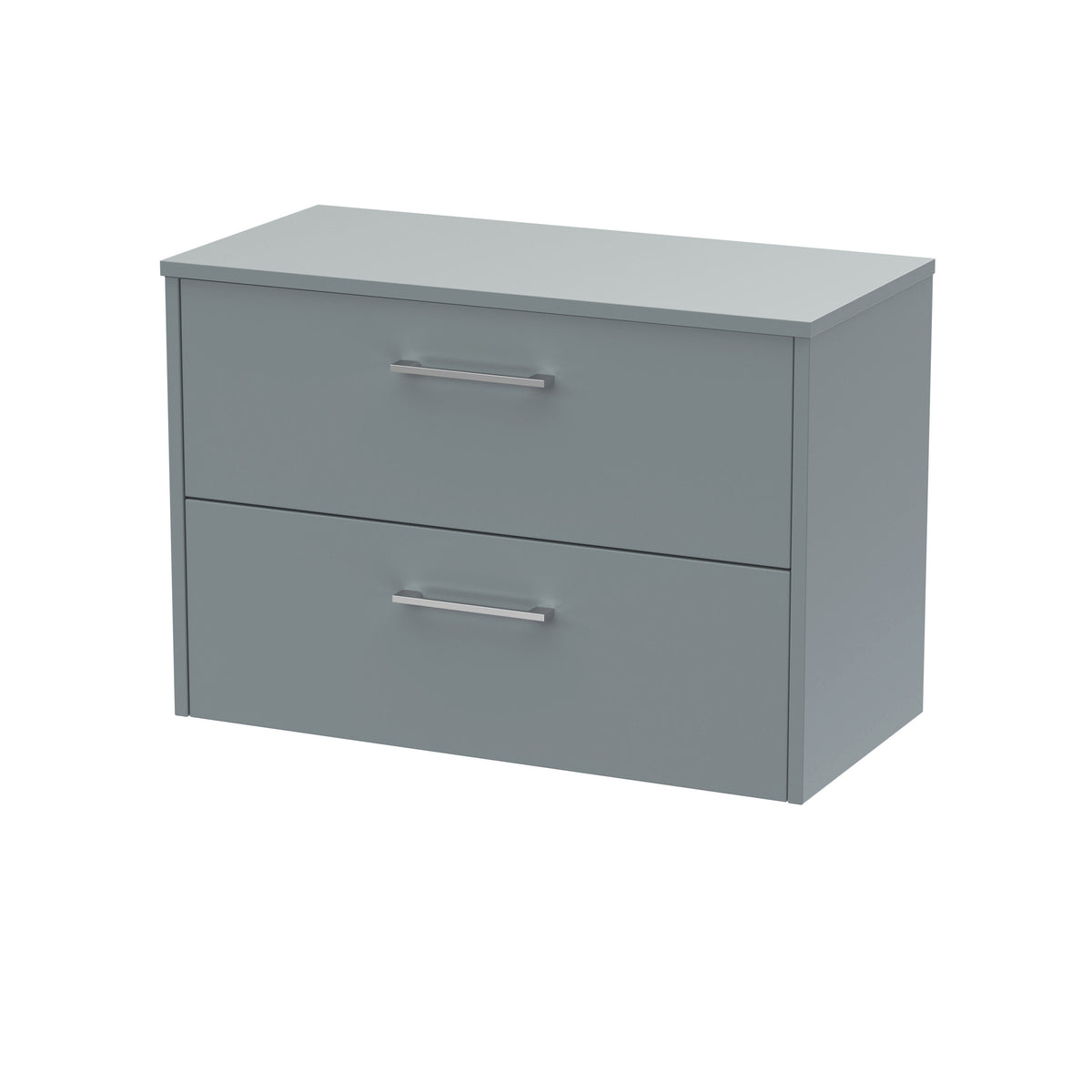 Hudson Reed Juno 800mm 2 Drawer Wall Hung Vanity Unit With Co-ordinating Worktop