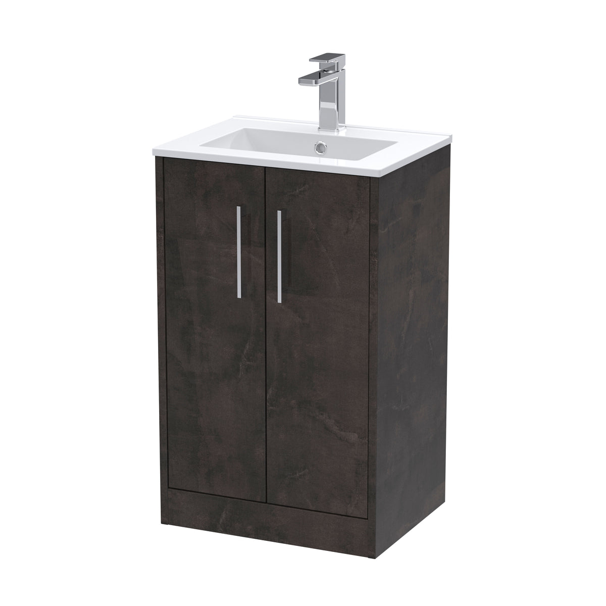 Hudson Reed Juno 500mm 2 Door Floor Standing Vanity Unit With Minimalist Basin