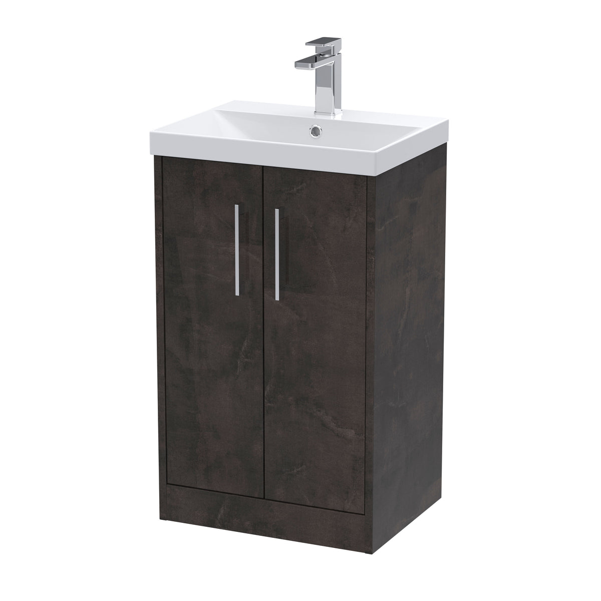 Hudson Reed Juno 500mm 2 Door Floor Standing Vanity Unit With Thin Edge Basin