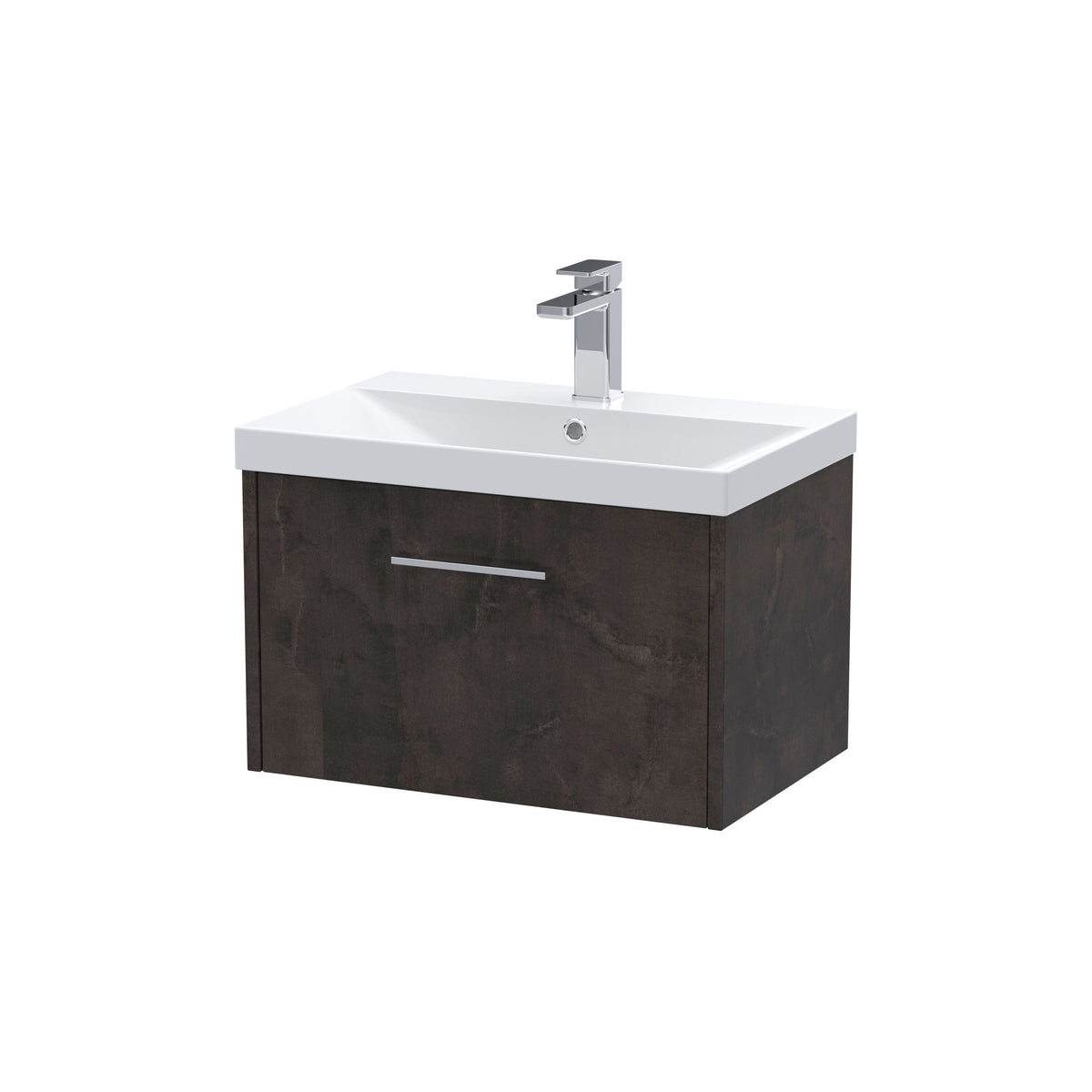 Hudson Reed Juno 600mm 1 Drawer Wall Hung Vanity Unit With Thin Edge Basin