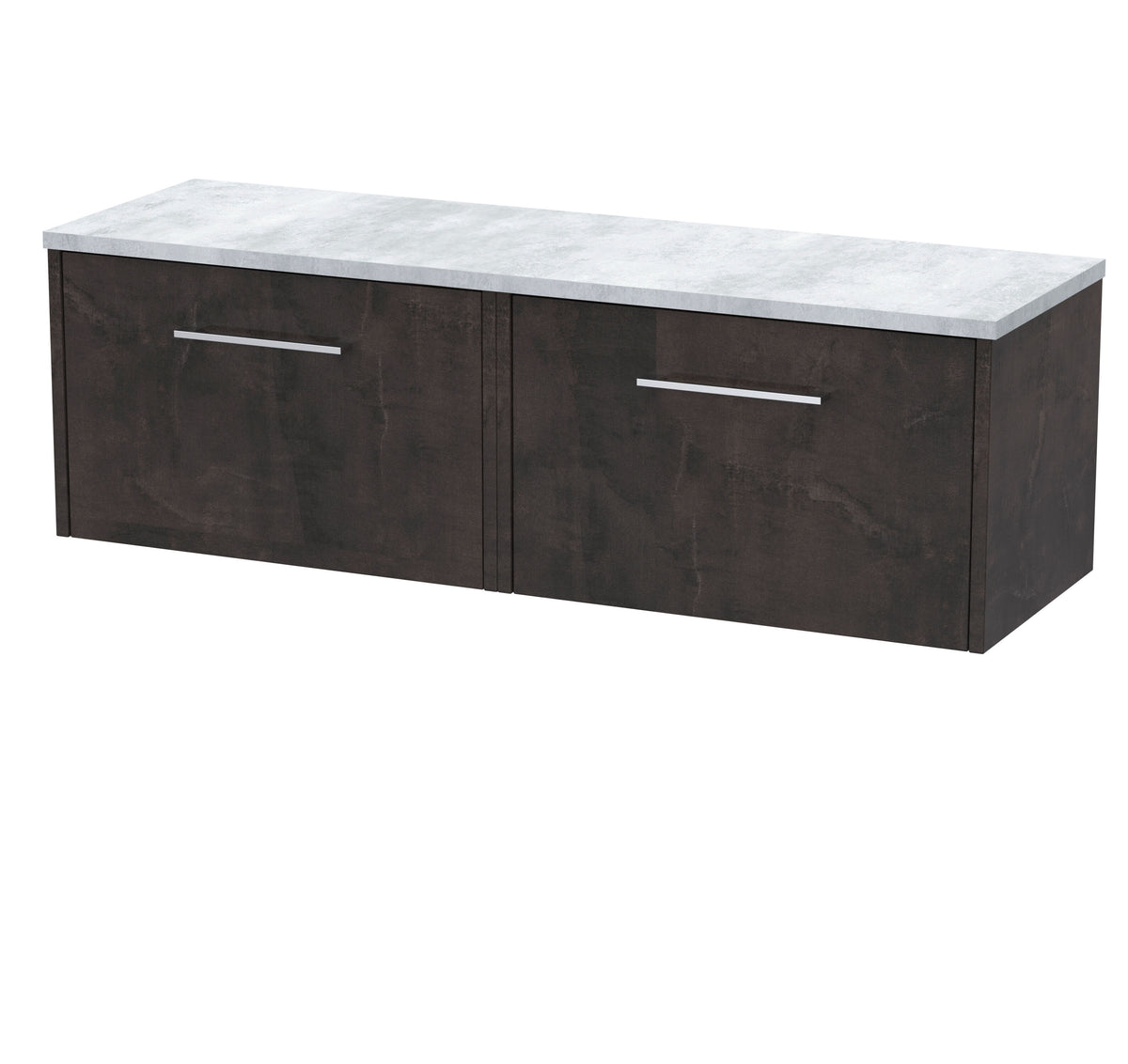 Hudson Reed Juno 1200mm 2 Drawer Wall Hung Vanity With Laminate Worktop
