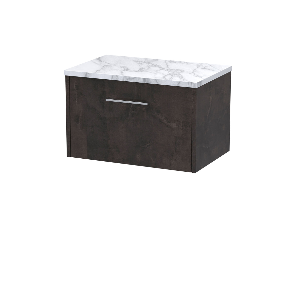 Hudson Reed Juno 600mm 1 Drawer Wall Hung Vanity Unit With Carrara Laminate Worktop