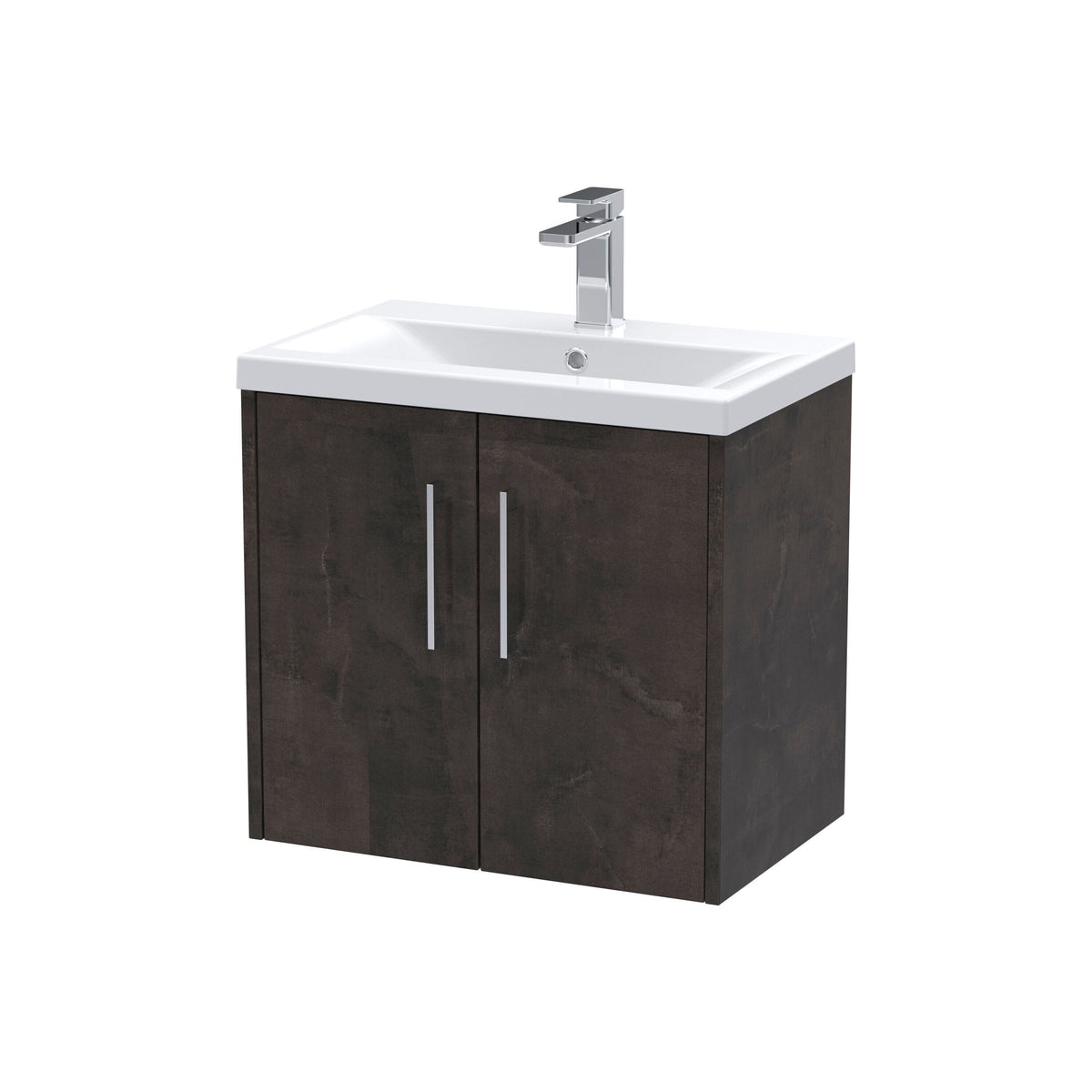 Hudson Reed Juno 600mm 2 Door Wall Hung Vanity Unit With Mid-Edge Basin