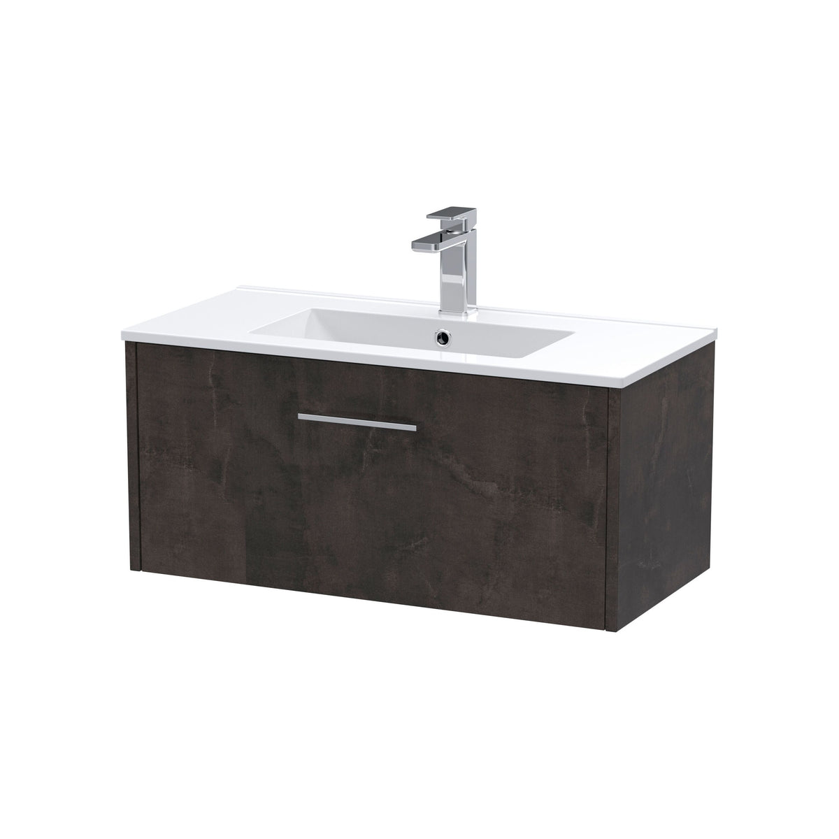 Hudson Reed Juno 800mm 1 Drawer Wall Hung Vanity Unit With Minimalist Basin