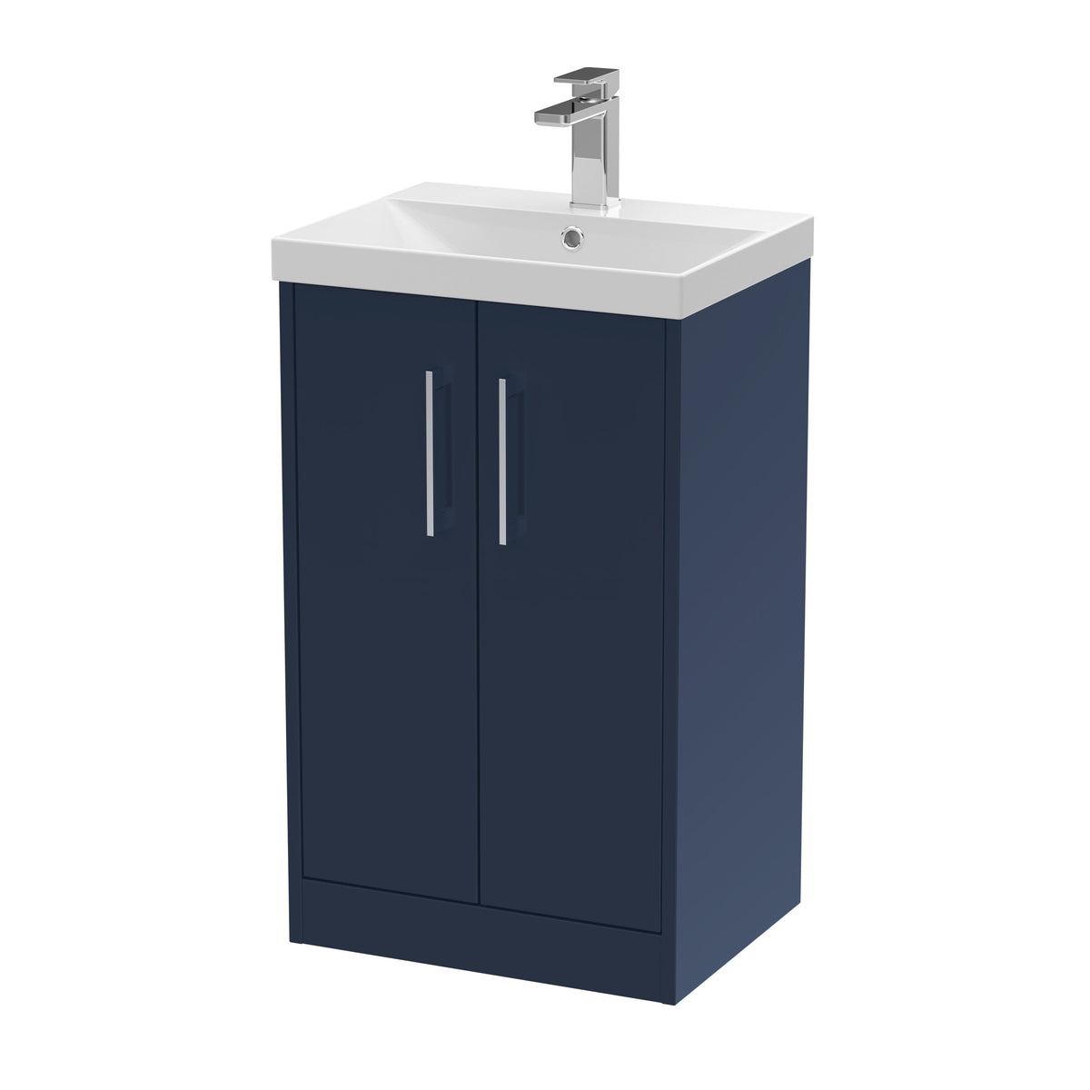 Hudson Reed Juno 500mm 2 Door Floor Standing Vanity Unit With Thin Edge Basin