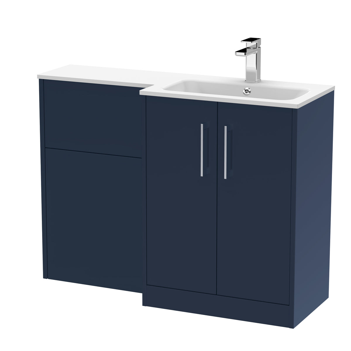 Hudson Reed Juno 1100mm x 390mm Combination Unit & Stone Basin Right Hand