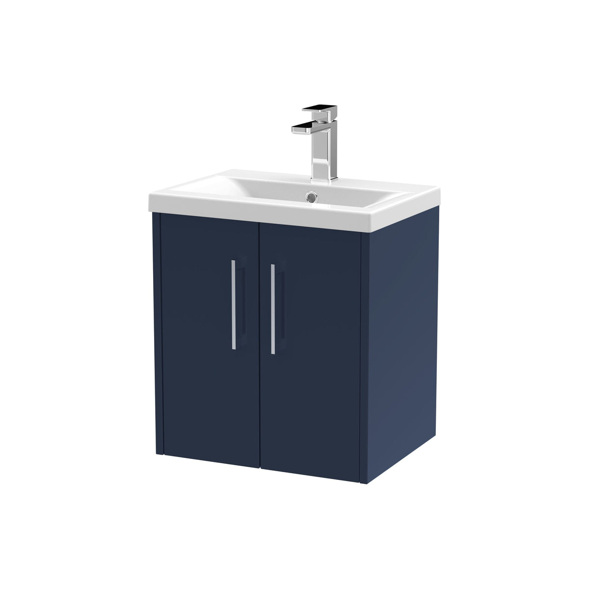 Hudson Reed Juno 500mm 2 Door Wall Hung Vanity Unit With Mid-Edge Basin