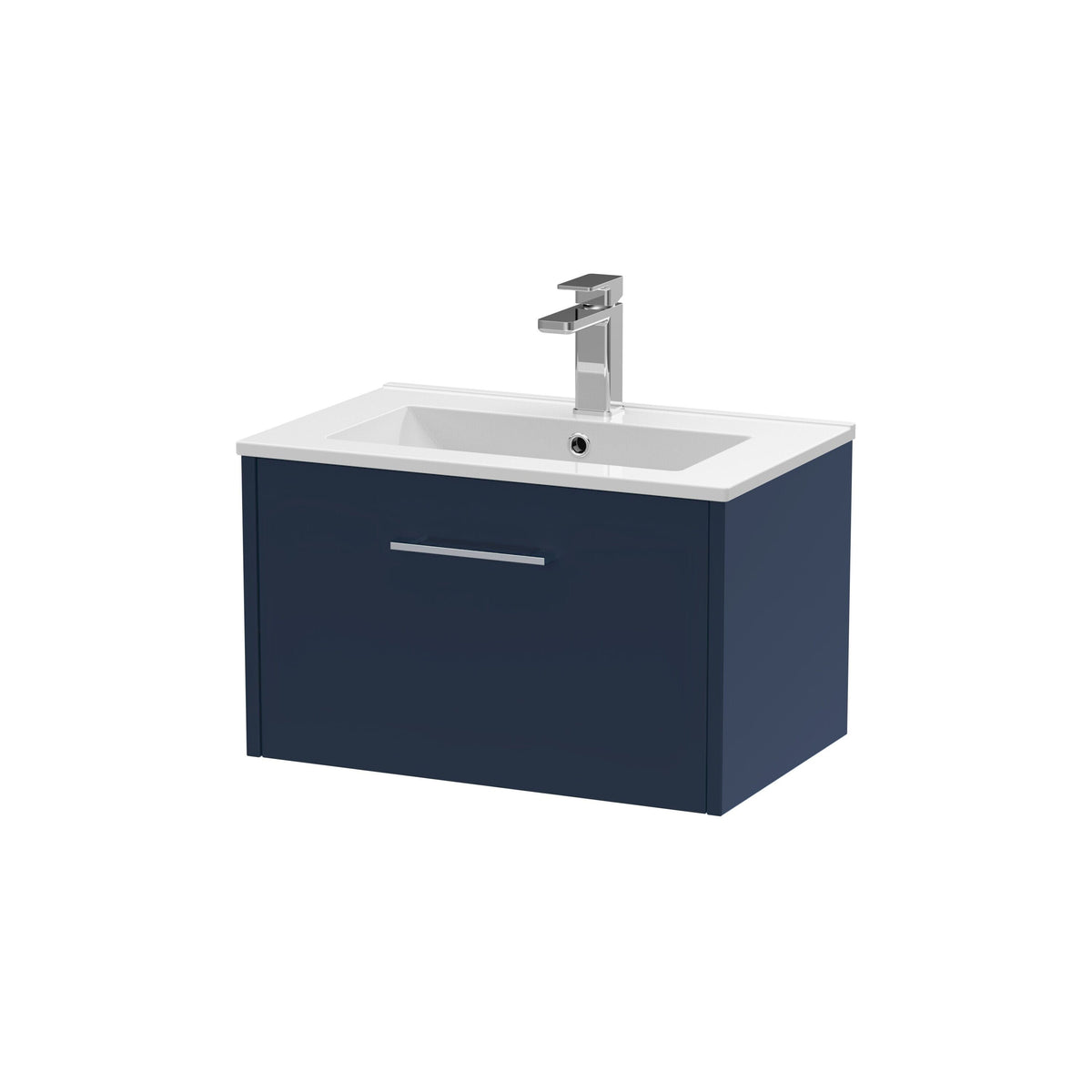 Hudson Reed Juno 600mm 1 Drawer Wall Hung Vanity Unit With Minimalist Basin