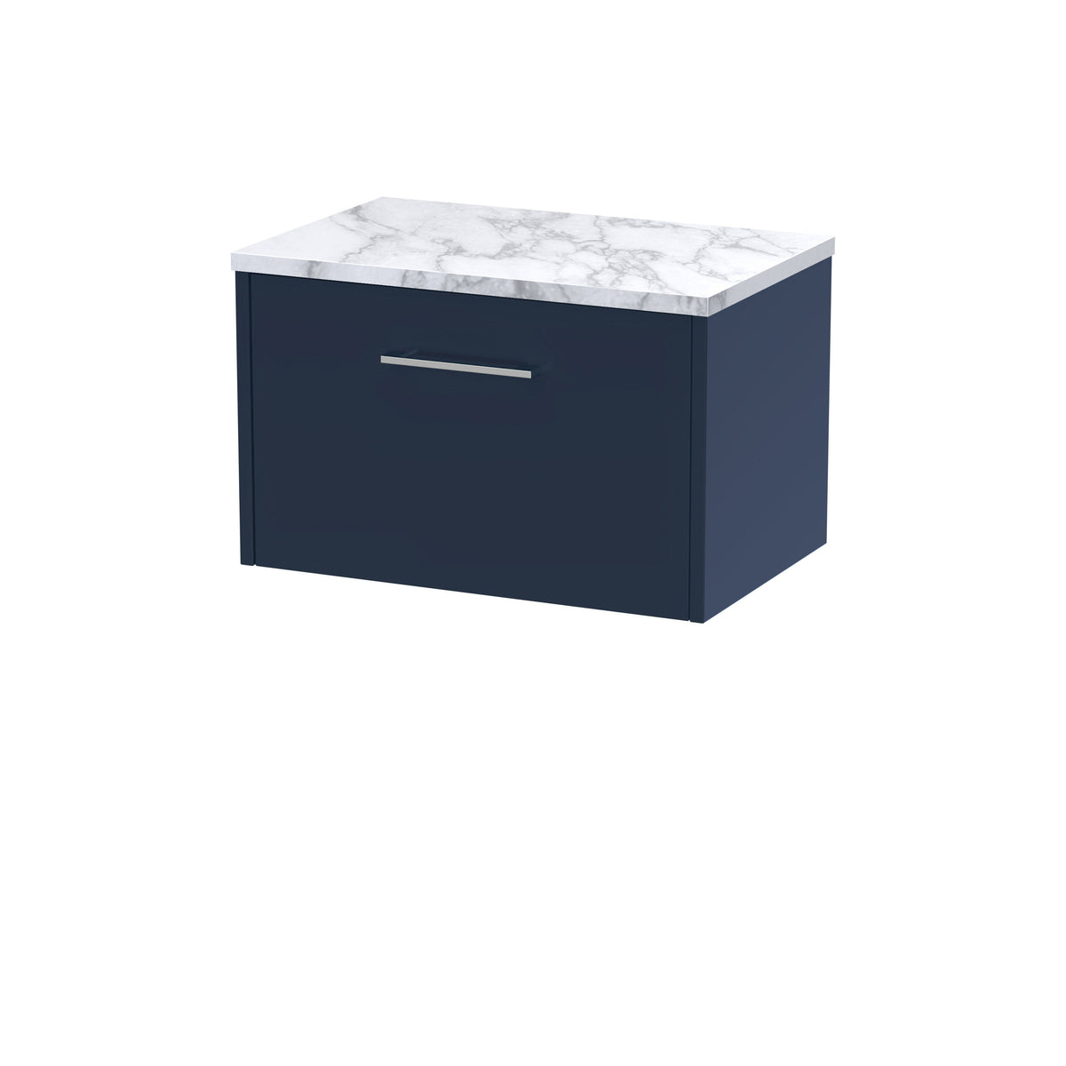 Hudson Reed Juno 600mm 1 Drawer Wall Hung Vanity Unit With Carrara Laminate Worktop