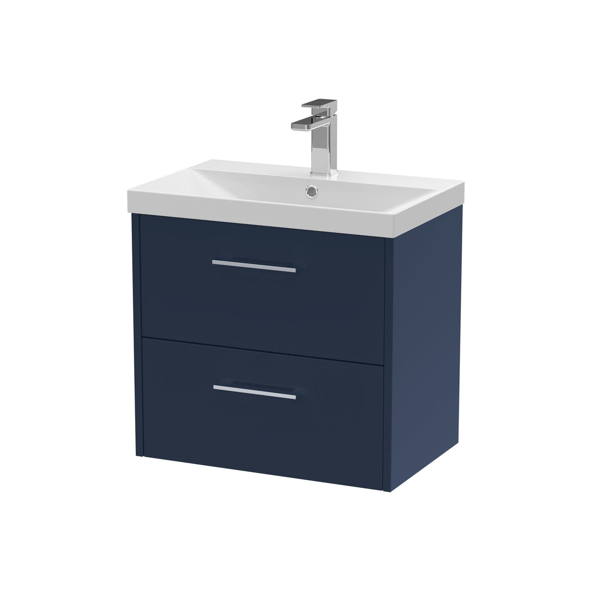 Hudson Reed Juno 600mm 2 Drawer Wall Hung Vanity Unit With Thin Edge Basin