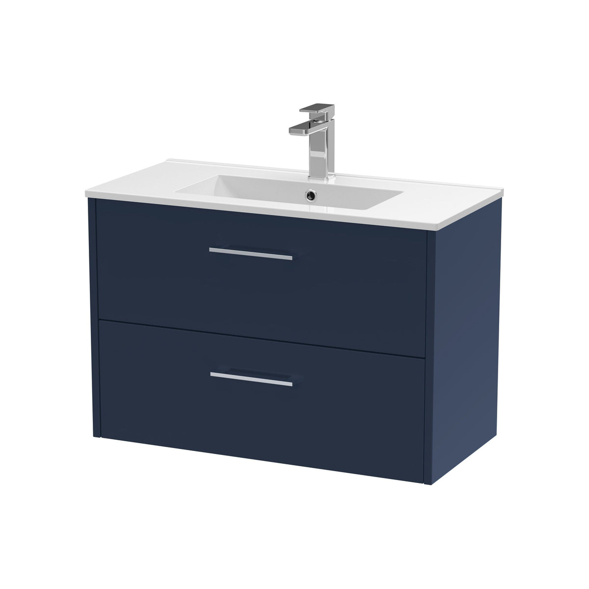 Hudson Reed Juno 800mm 2 Drawer Wall Hung Vanity Unit With Minimalist Basin