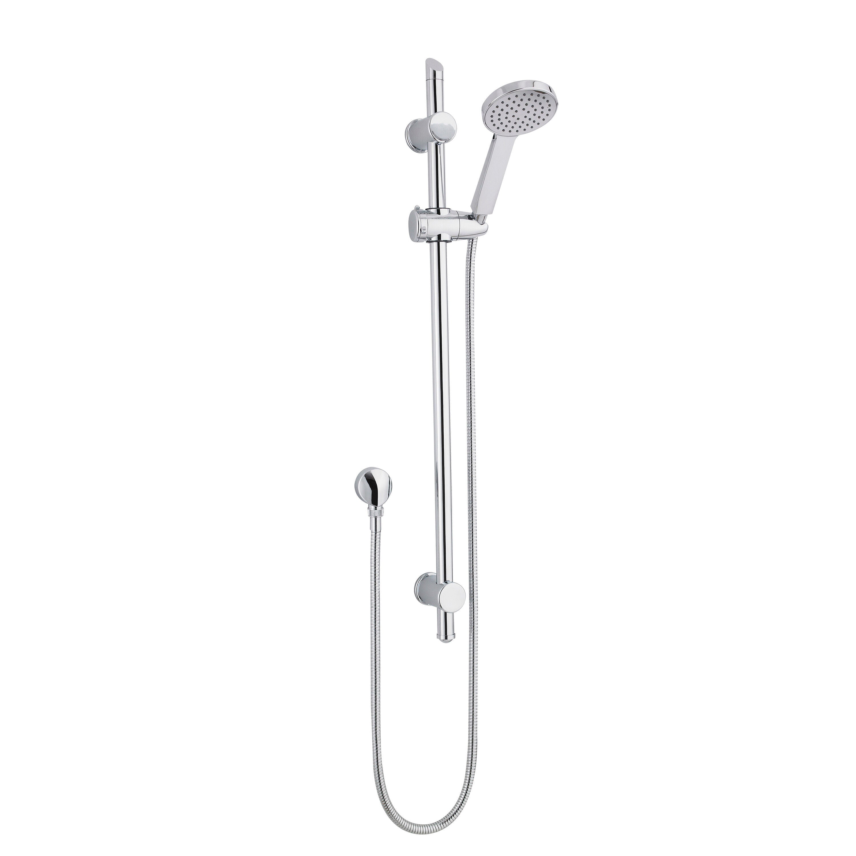 nuie Chrome Shower Slide Rail Kit