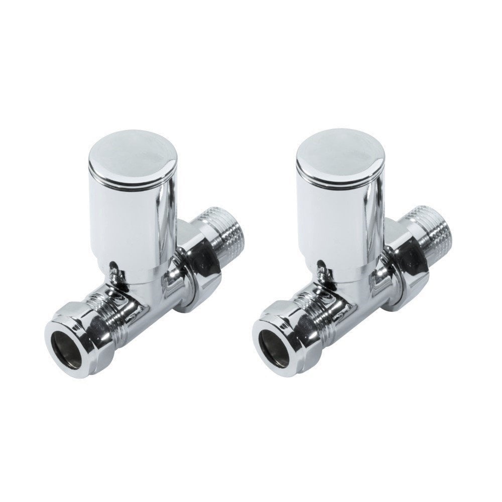 Radiator Valve Straight 15mm (Pair) - KART-STR