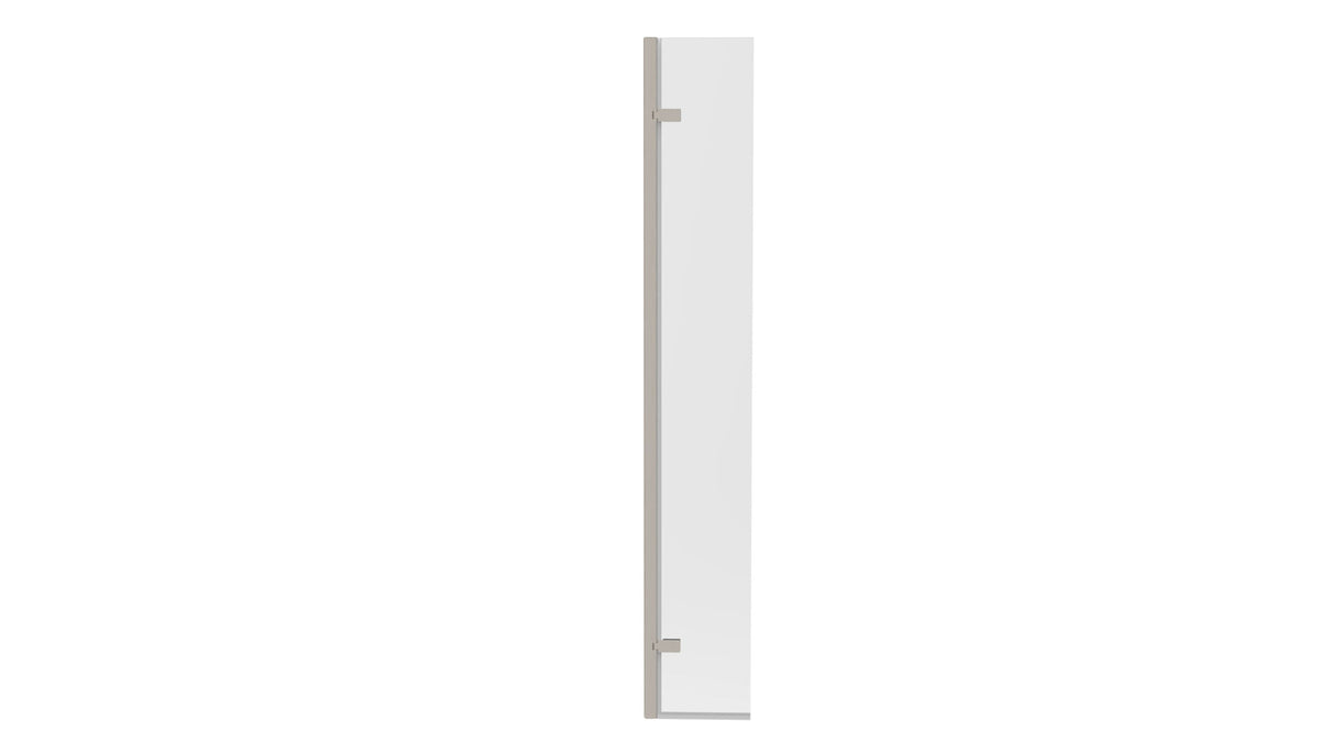 KV8 Hinged Wetroom Return Panel Brushed Nickel - KCEIGHT300BN - KCEIGHT300BN 1