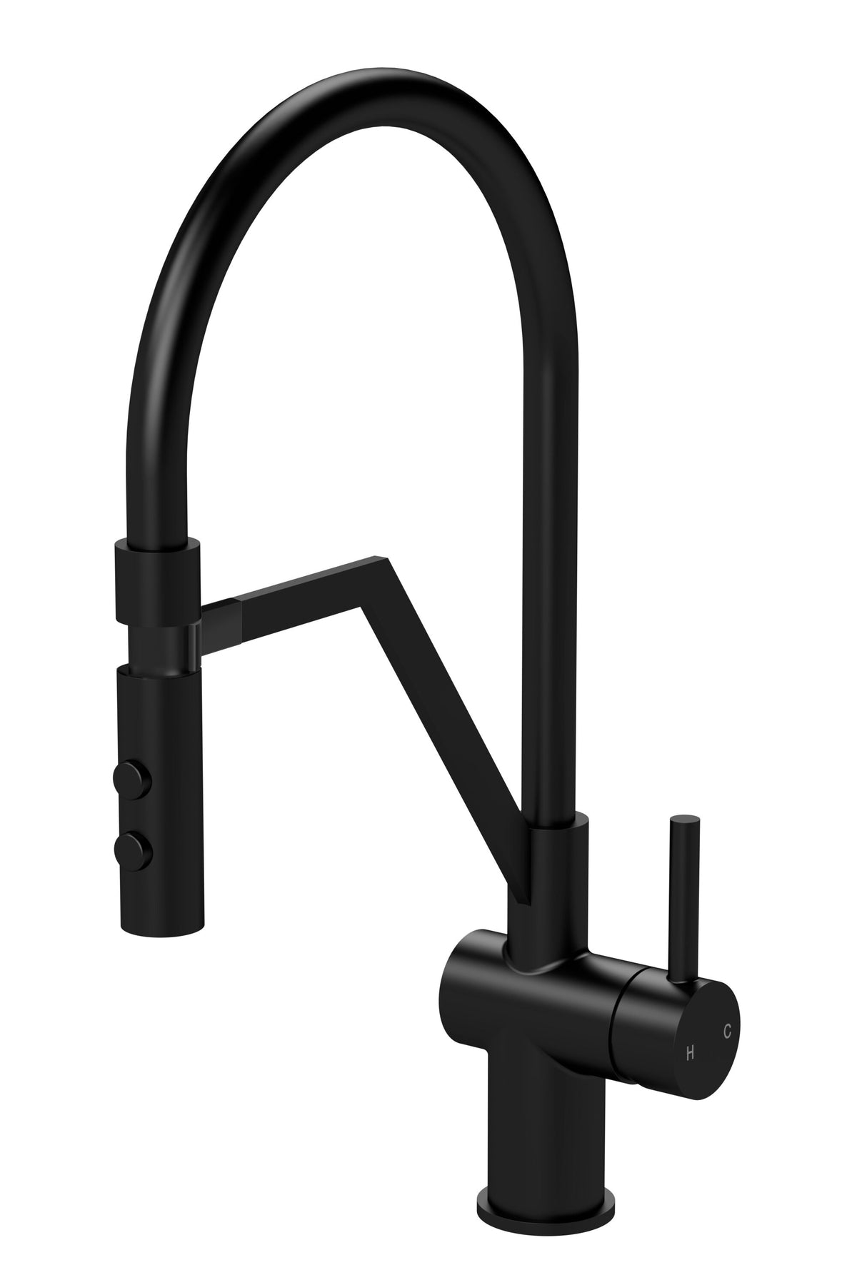 Nuie Ravi Mono Basin Single Lever Round Basin Tap & Manetic Rinser