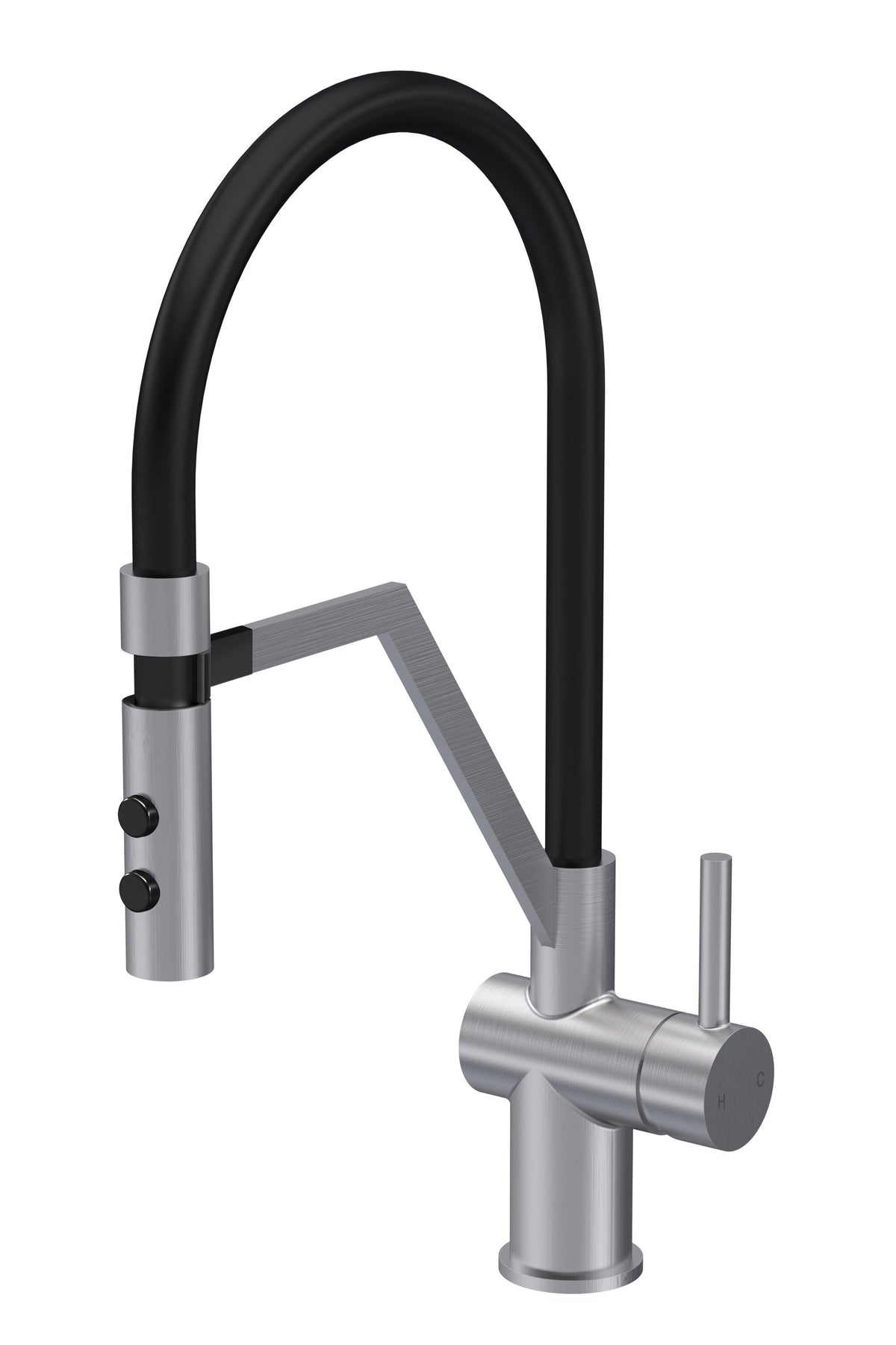 Nuie Ravi Mono Basin Single Lever Round Basin Tap & Manetic Rinser