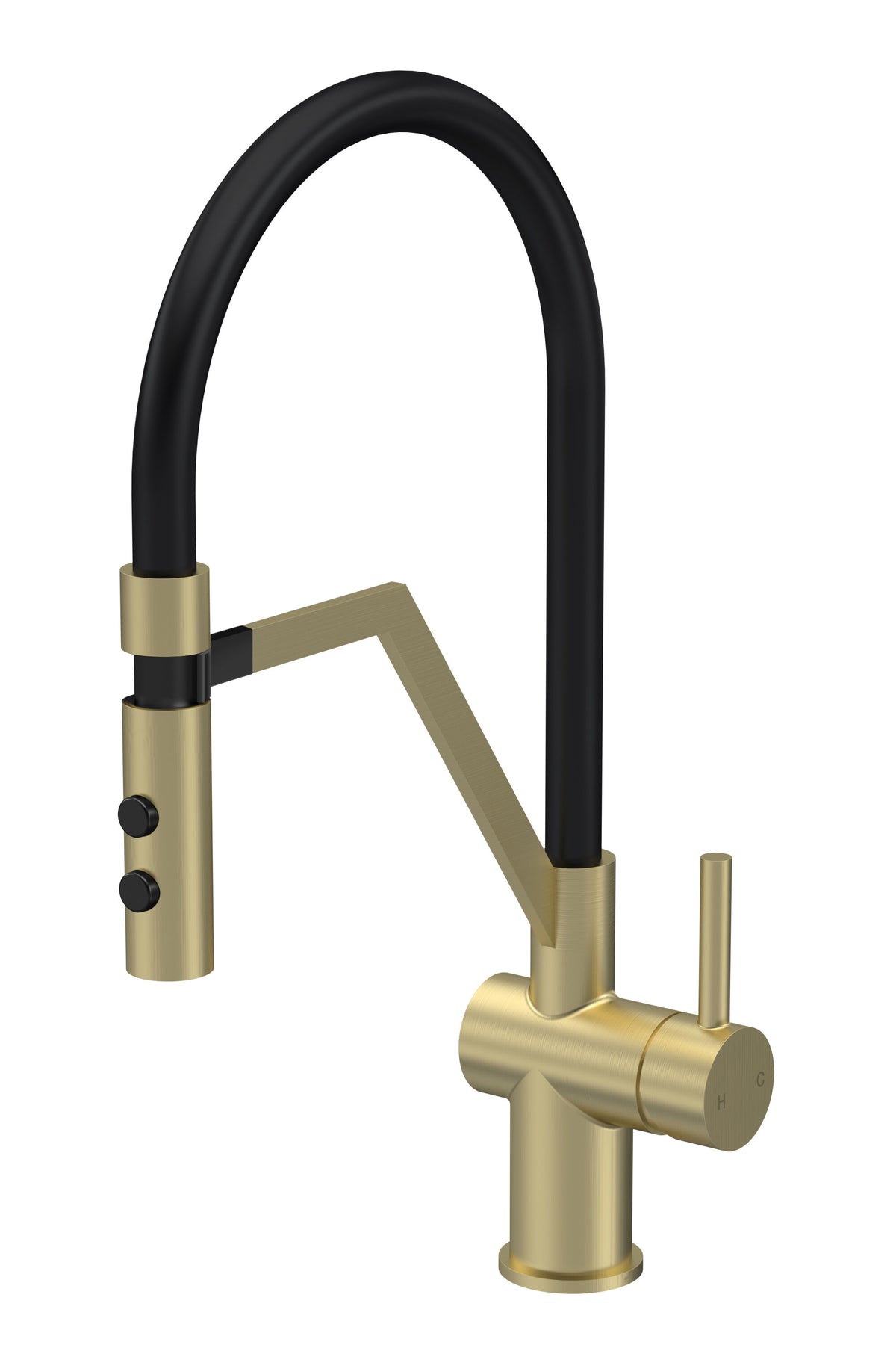 Nuie Ravi Mono Basin Single Lever Round Basin Tap & Manetic Rinser
