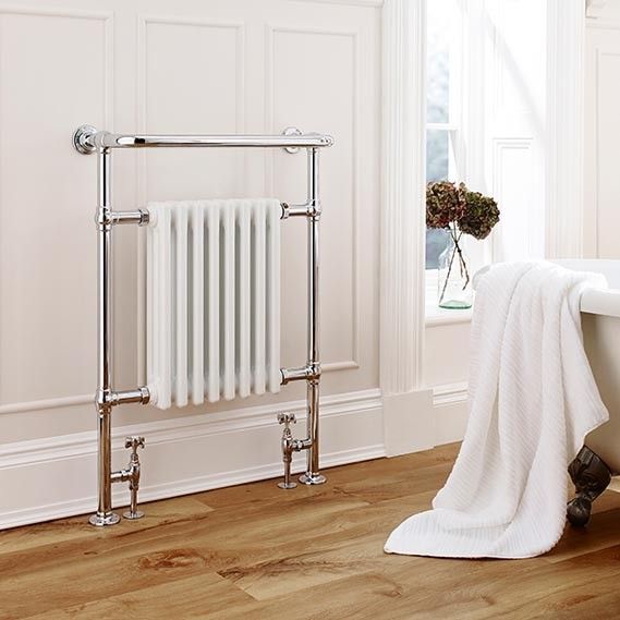 Crown Design Radiator 675mm x 945mm - Chrome & White - LAS