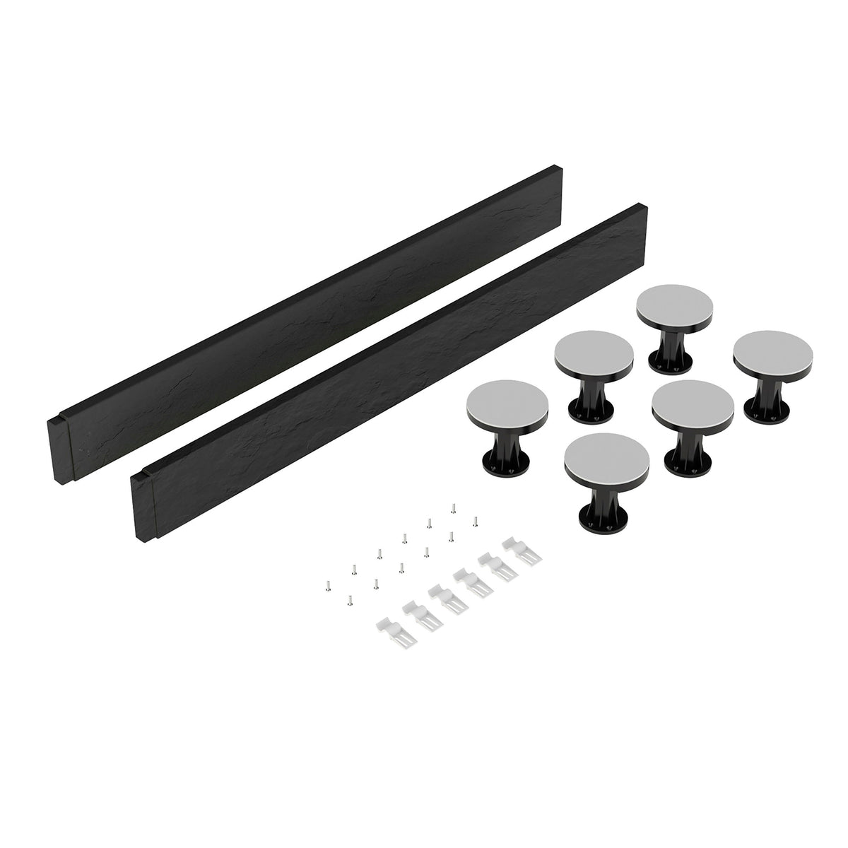 Nuie 700mm Square Leg Set With Plinth, Legs, Clips & Screws