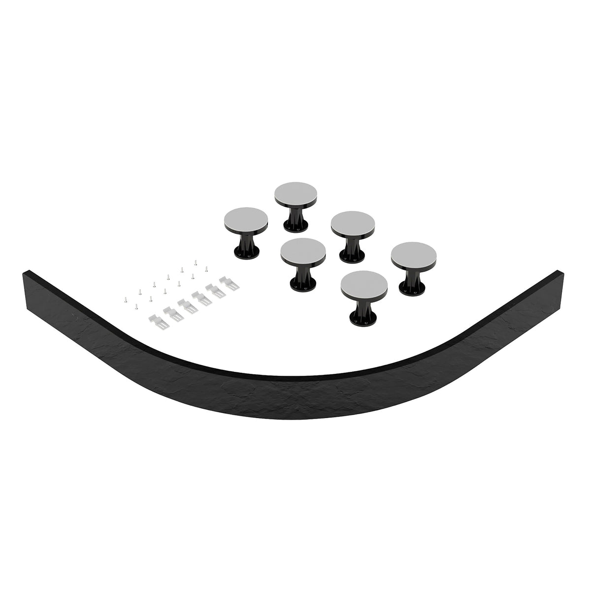 Nuie 700mm Offset Leg Set With Plinth, Legs, Clips & Screws