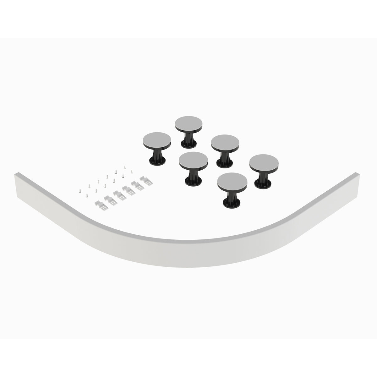 Hudson Reed 700mm Leg Set With Plinth, Clips & Screws