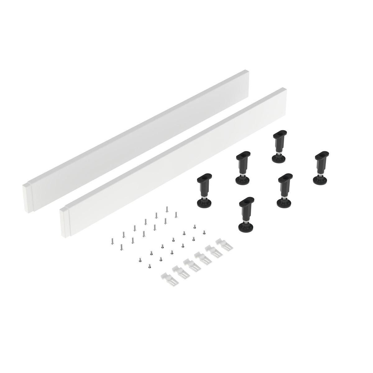 Nuie 1000mm Leg Set With Plinth, Clips & Screws