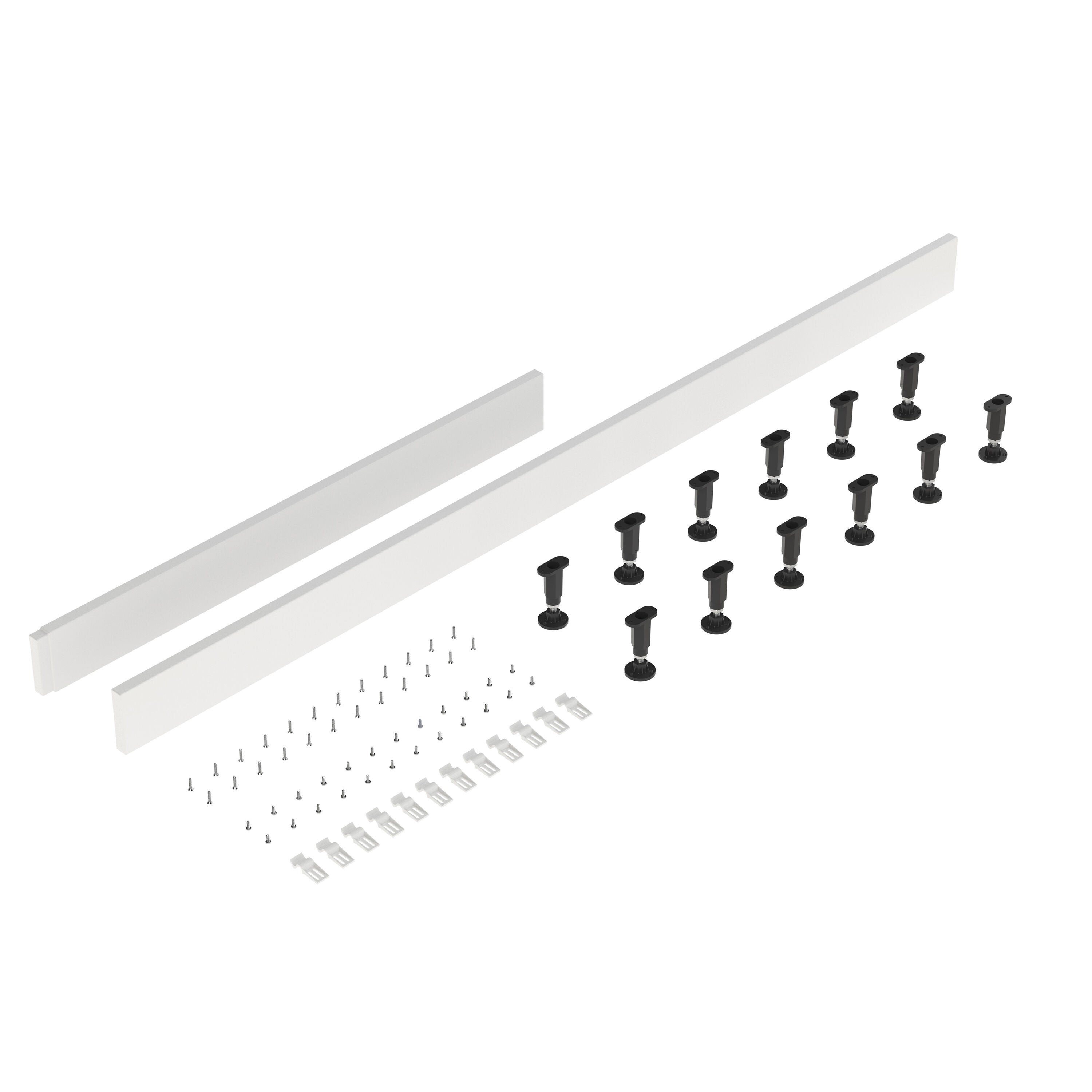 1700mm White Leg Set & Plinth Kit