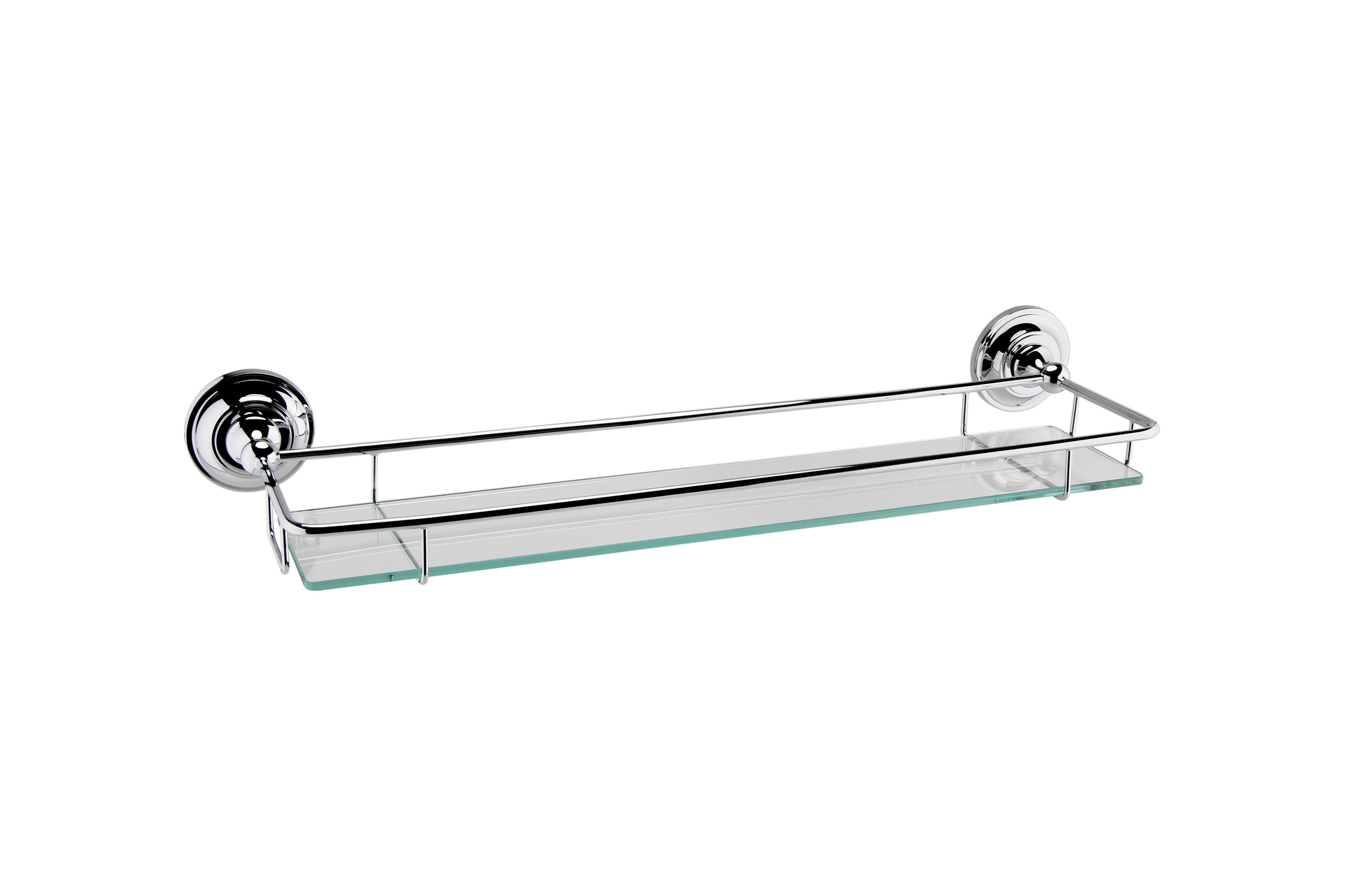 Chrome Gallery Glass Shelf