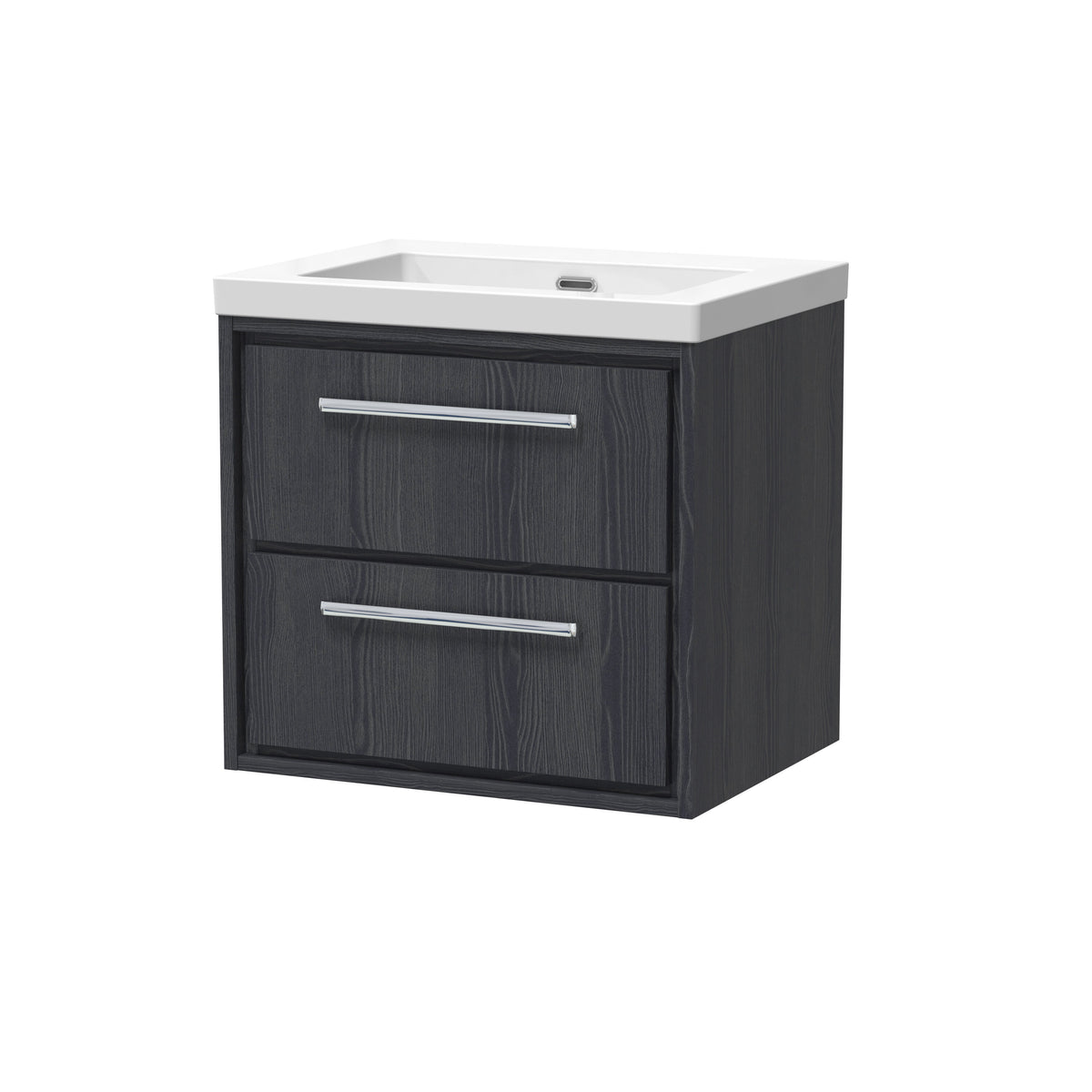 Hudson Reed Lille 600mm 2 Drawer Wall Hung Vanity Unit With Fireclay Basin