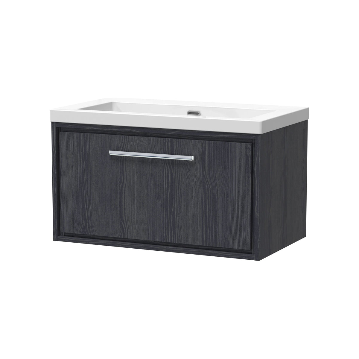 Hudson Reed Lille 800mm 1 Drawer Wall Hung Vanity Unit With Fireclay Basin