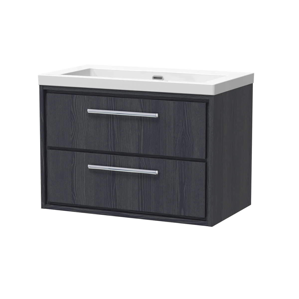 Hudson Reed Lille 800mm 2 Drawer Wall Hung Vanity Unit With Fireclay Basin