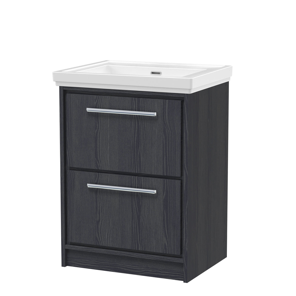 Hudson Reed Lille 600mm 2 Drawer Floor Standing Vanity Unit With Fireclay Basin