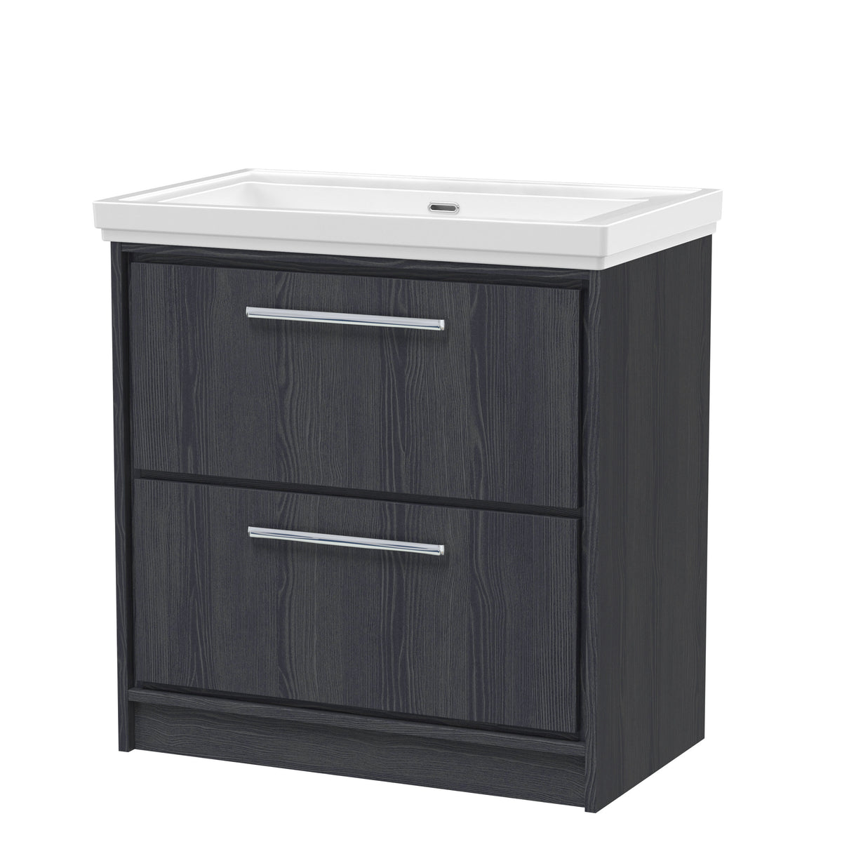 Hudson Reed Lille 800mm 2 Drawer Floor Standing Vanity Unit With Fireclay Basin