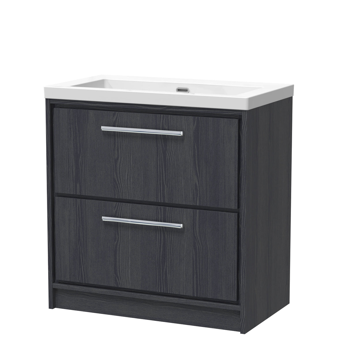 Hudson Reed Lille 800mm 2 Drawer Floor Standing Vanity Unit With Fireclay Basin