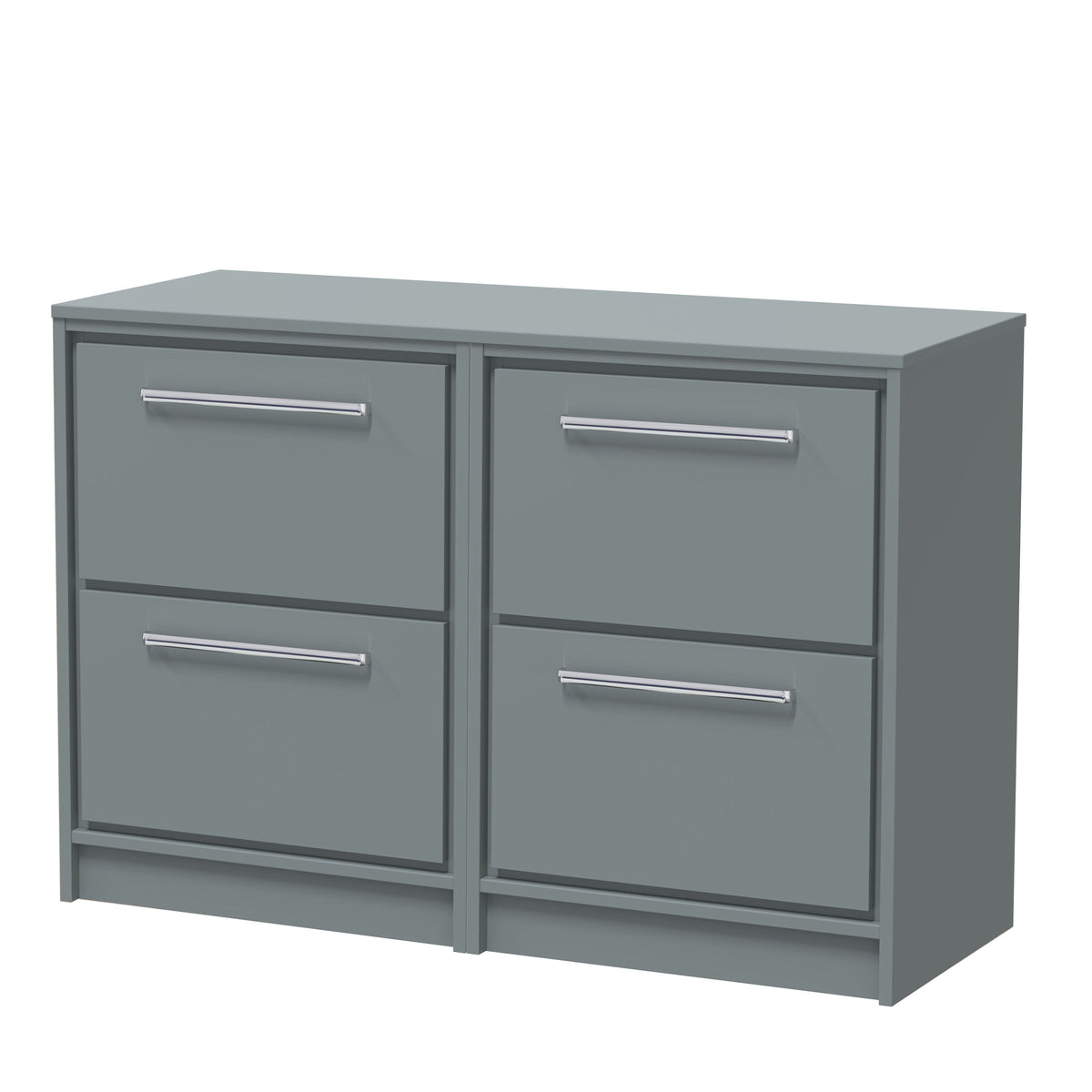 Hudson Reed Lille 1200mm 4 Drawer Floor Standing Vanity Unit With Co-ordinating Worktop