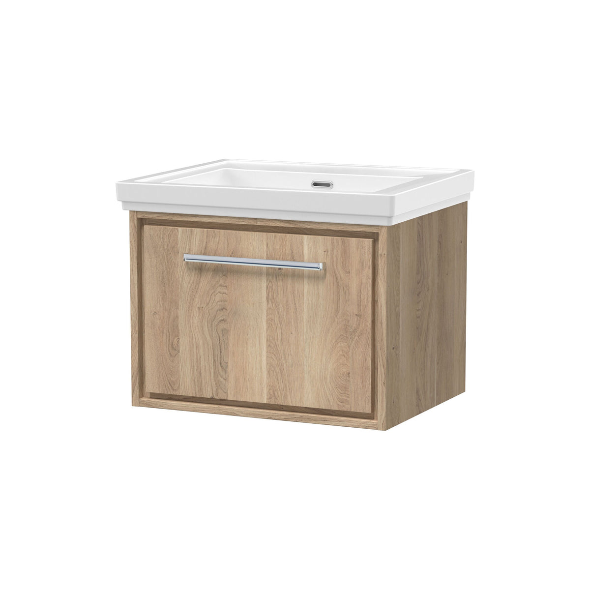 Hudson Reed Lille 600mm 1 Drawer Wall Hung Vanity Unit With Fireclay Basin
