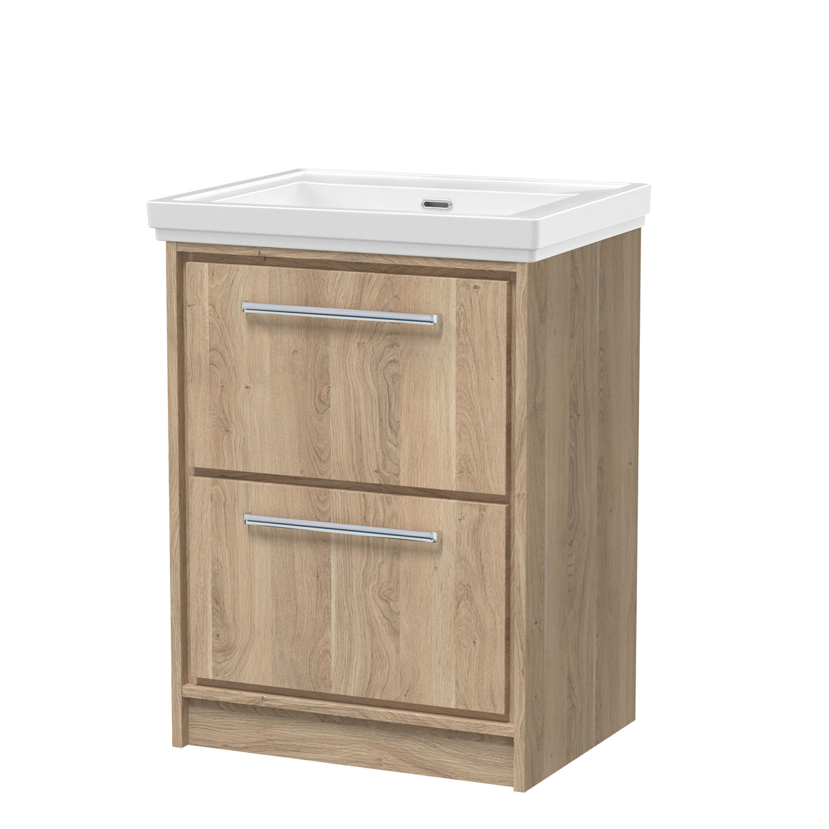Hudson Reed Lille 600mm 2 Drawer Floor Standing Vanity Unit With Fireclay Basin
