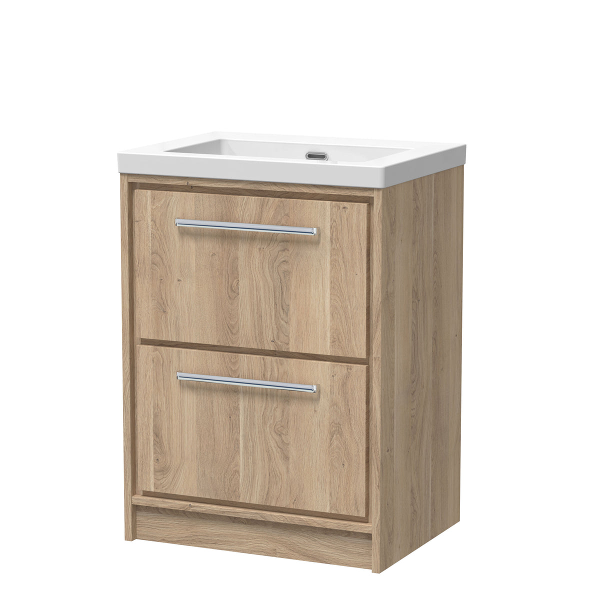 Hudson Reed Lille 600mm 2 Drawer Floor Standing Vanity Unit With Fireclay Basin