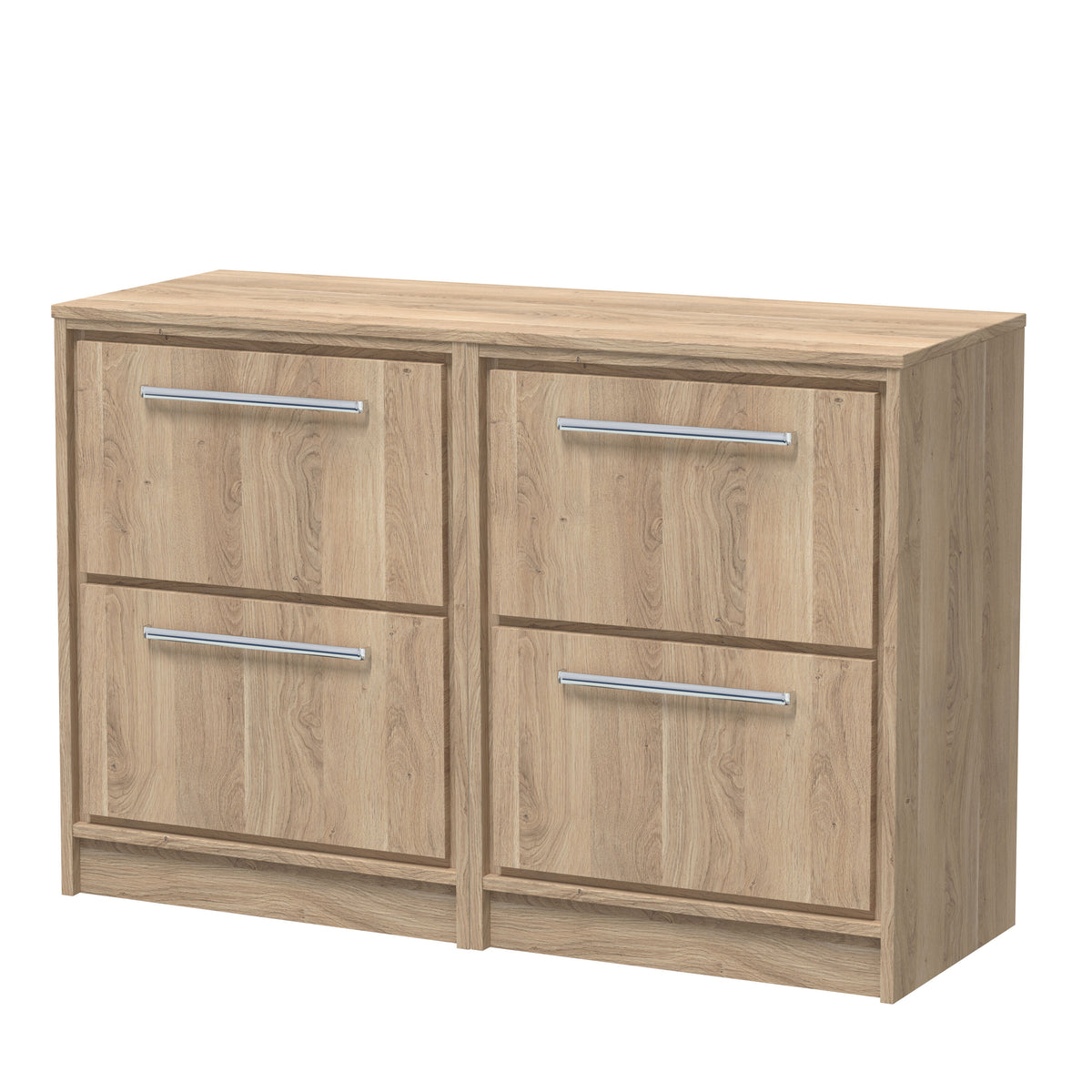 Hudson Reed Lille 605mm 4 Drawer Floor Standing Vanity Unit With Co-ordinating Worktop