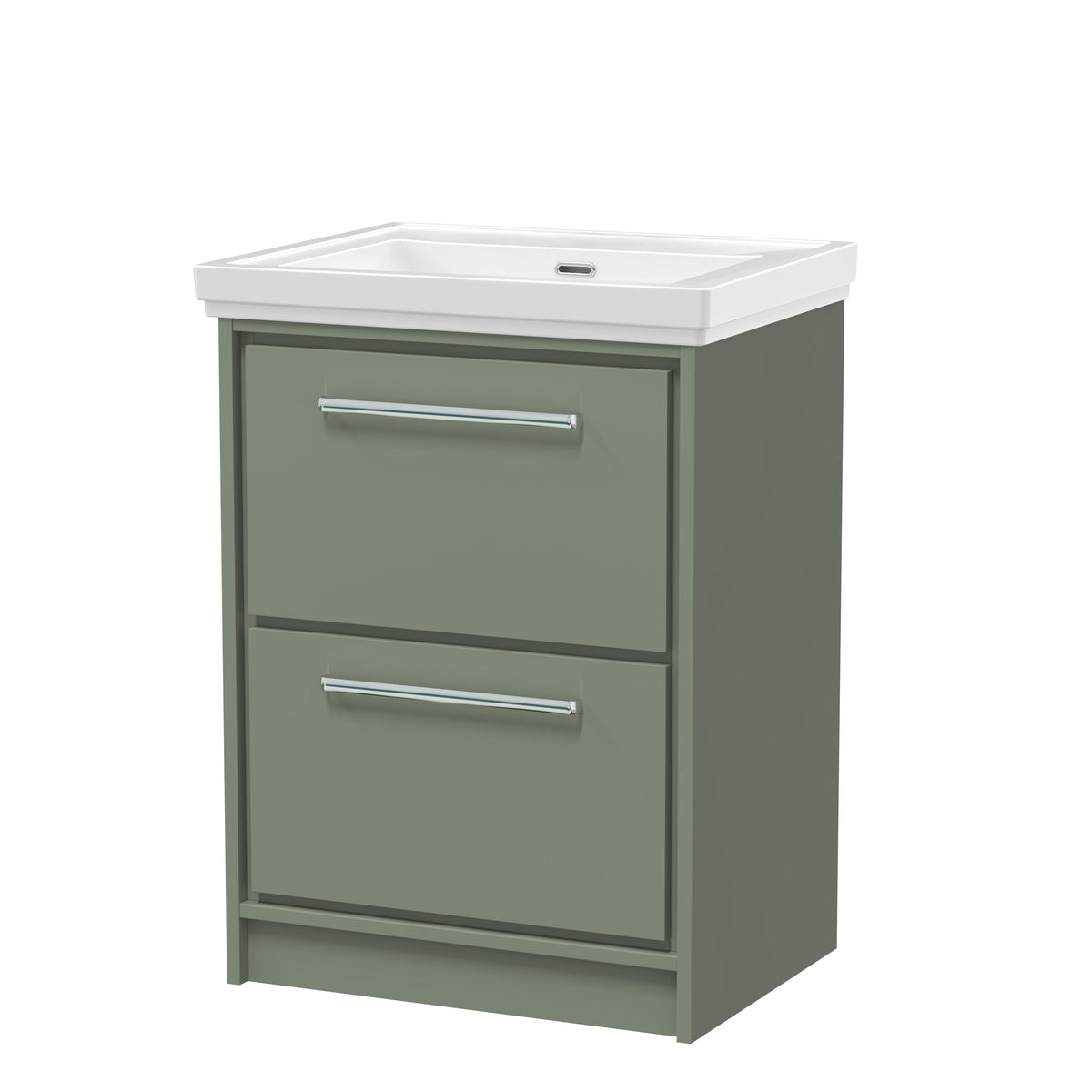 Hudson Reed Lille 600mm 2 Drawer Floor Standing Vanity Unit With Fireclay Basin