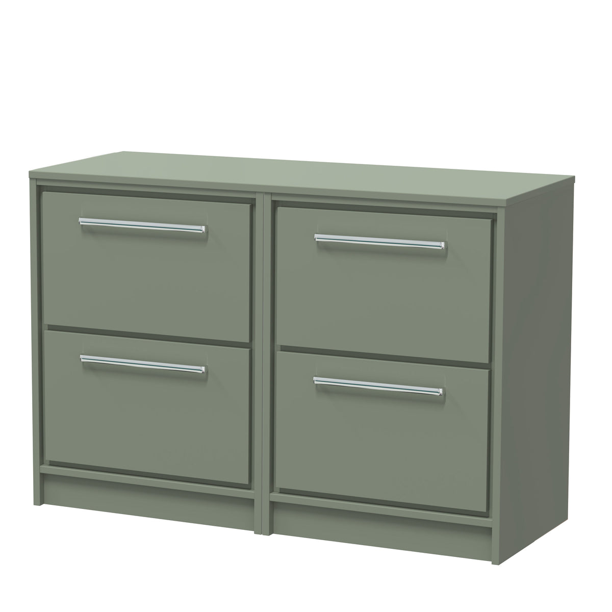 Hudson Reed Lille 1200mm 4 Drawer Floor Standing Vanity Unit With Co-ordinating Worktop