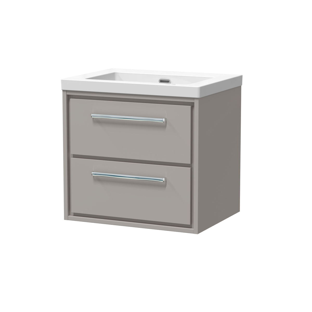 Hudson Reed Lille 600mm 2 Drawer Wall Hung Vanity Unit With Fireclay Basin